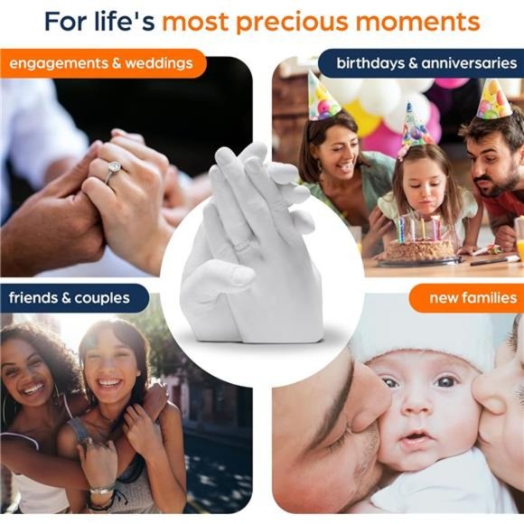 Hand Casting Kit Couples - Plaster Hand Mold Casting Kit - Picture 6 of 6